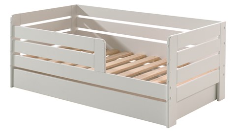Babybed Toddler met bedlade, wit