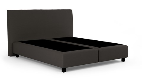 Boxspring Autentik vlak zonder matras, black