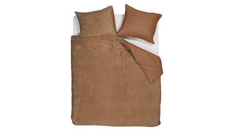 Dekbedovertrek Plush, brown