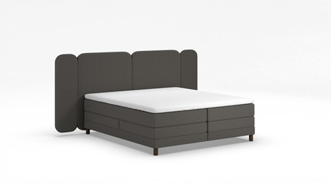 Elektrische boxspring Ridge, dark grey