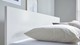 Bed Ragnar met hoofbord hout, wit