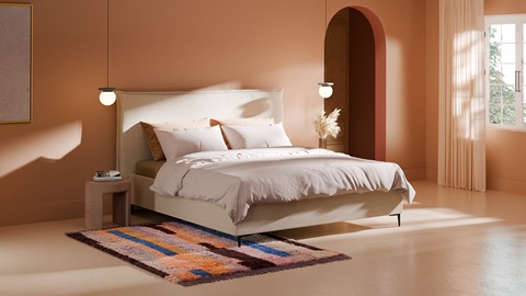 Opbergbed Morgan - Pure touch, natural