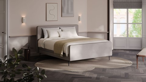 Elektrische boxspring Glade, natural