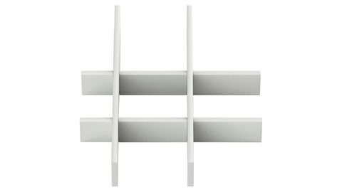 Vakverdeling voor lade kast Compact, Kixx en Switchline, wit