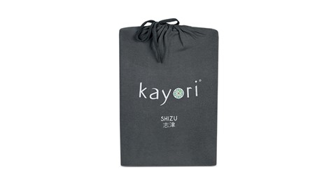 Hoeslaken Kayori Jersey splittopper, antraciet