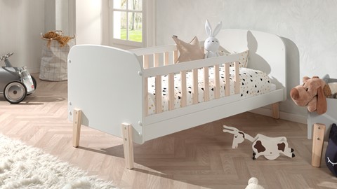 Bed Kiddy kleuter met bedlade, wit