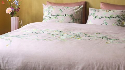 Dekbedovertrek Blossom, roze