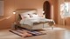 Boxspring Quartz velvet motif vlak met gestoffeerd matras, beige