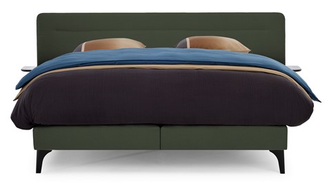 Boxspring Element Hallbar vlak met Balance matras, green