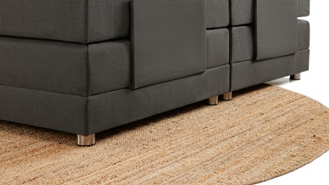Boxspring Move verstelbaar met gestoffeerd matras, antraciet