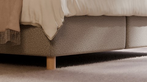Boxspring Flow met Kårlsson Excellence matras, natural