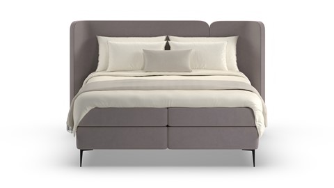 Boxspring Mesa - Warm wool, dark grey