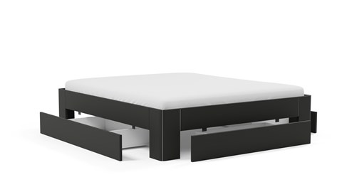 Bed Fresh 500 met 3 opbergladen, zwart