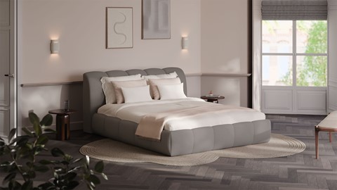 Bed Dune - Warm wool, grey