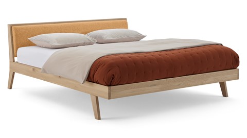 Bed Skogar exclusief bodem en matras, caramel