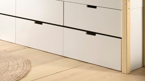 Kajuitbed Magrit met 3 laden, naturel