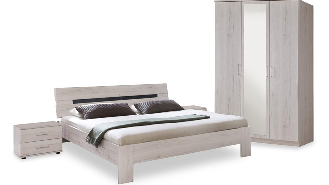 herder haag Alternatief Complete slaapkamer Arillo met bodems, matras, nachtkasten en kast | Beter  Bed België