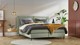 Boxspring Opal vlak met gestoffeerd matras, hunter