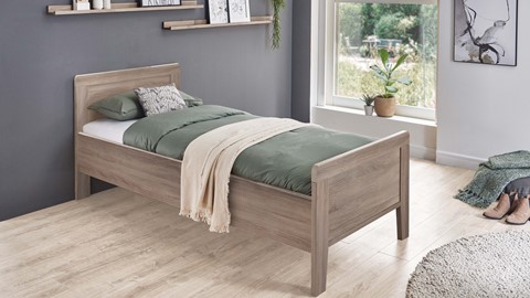 Bed Bienne Tradi, truffel eiken