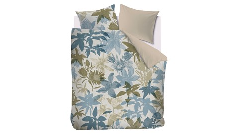 Dekbedovertrek Flori, blue
