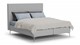 Boxspring Emerald vlak met Silver Pocket Deluxe Foam matras, light grey