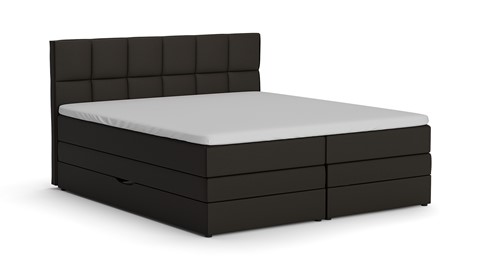 Opbergboxspring Jade - Matte leather, onyx