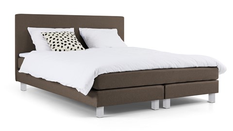 Box Ambra vlak met gestoffeerd matras, taupe