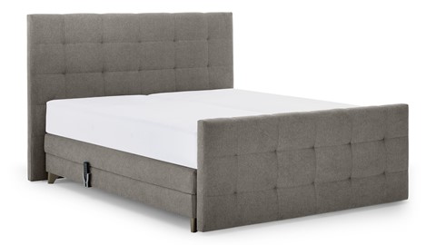 Boxspring Unik Varje verstelbaar met Vildar Royal matras, wood