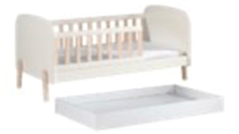 Bed Kiddy kleuter met bedlade, wit