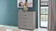 Commode Onyx met 5 laden, kiezelgrijs