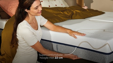 GRATIS boxspring Emerald bij B Bright Gold 300 matras, anthracite