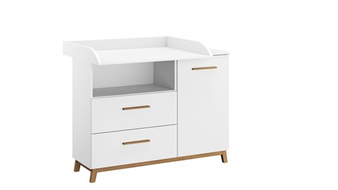 Commode Nevada, wit-eiken