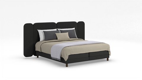 Elektrische boxspring Ridge met Kårlsson Excellence matras, anthracite