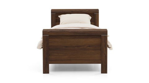 Bed Elba, donker eiken