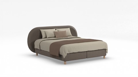 Boxspring Flow met Kårlsson Excellence matras, dark grey