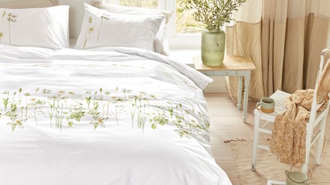 Dekbedovertrek Amaryllis, white