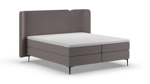 Boxspring Mesa - Warm wool, dark grey