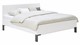 Bed Ragnar met hoofbord hout, wit