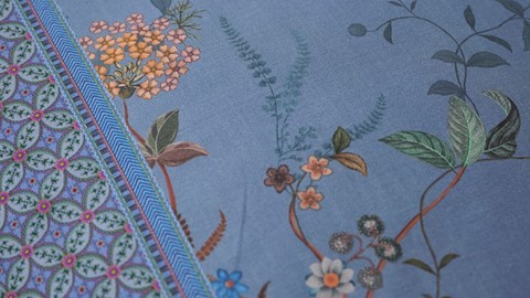 Dekbedovertrek Bustani, blue