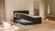 Opbergboxspring Jade - Matte leather, onyx