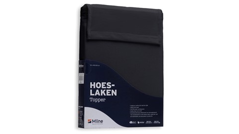 Hoeslaken Modal topper, antraciet