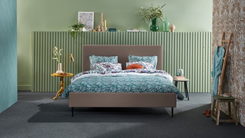 Bed Emerald, taupe