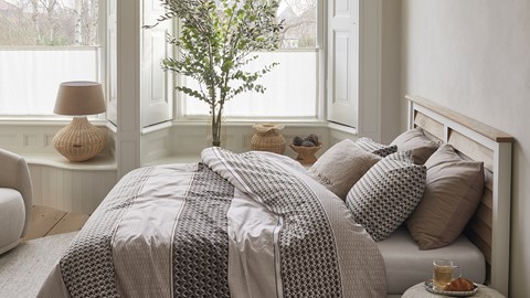 Dekbedovertrek Lawrence, bruin