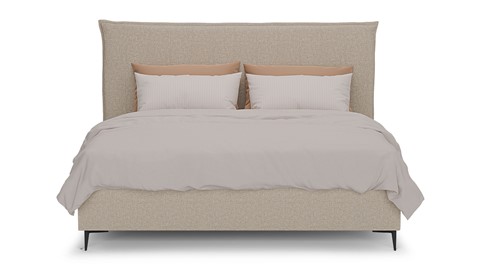 Opbergbed Morgan - Linen touch, beige