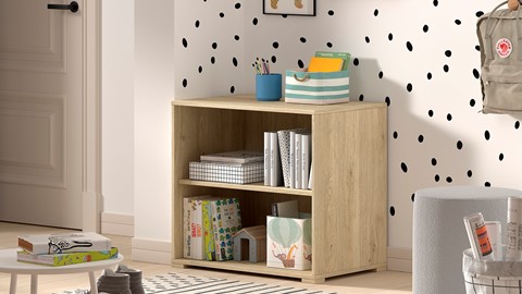 Boekenkast voor halfhoogslaper Sam, eik