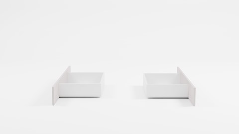 Set opbergladen bed Fresh hoogte 50 cm, wit