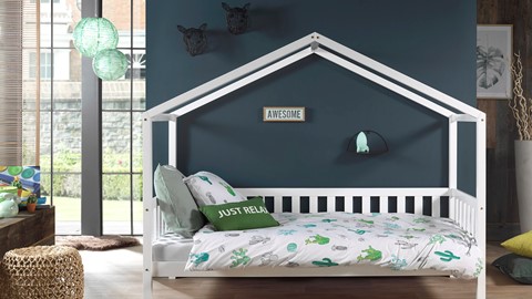 Huisbed Dallas met matras, white