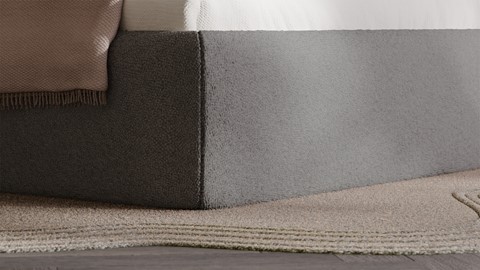 Bed Cove - Wool look, light grey