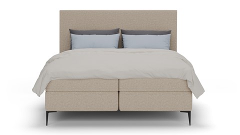 Boxspring Emerald - Linen touch, beige