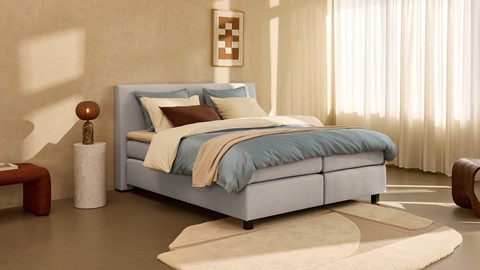 Boxspring Autentik Kurbat, light grey